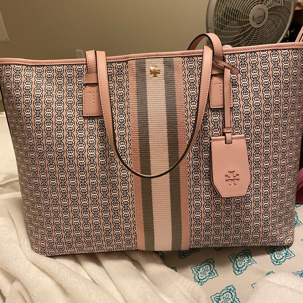 Tory burch Gemini link tote w/ zipper